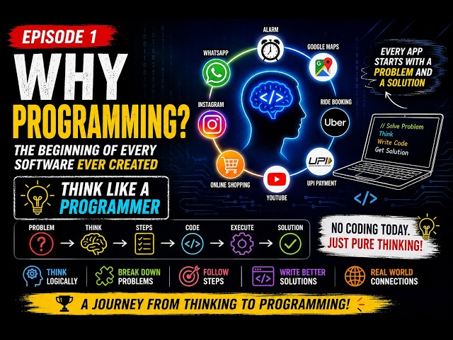 PPS | Ep 1 | Why Programming | Think Like a Programmer Before You Code