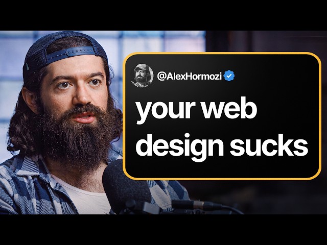Alex Hormozi's Advice on Web Design