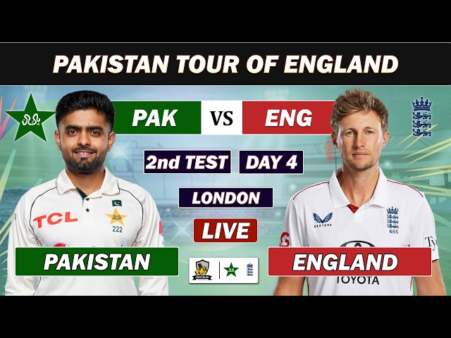 PAKISTAN vs ENGLAND 2nd TEST MATCH DAY 4 LIVE COMMENTARY | PAK VS ENG LIVE | PAK 3 WKTS LIVE