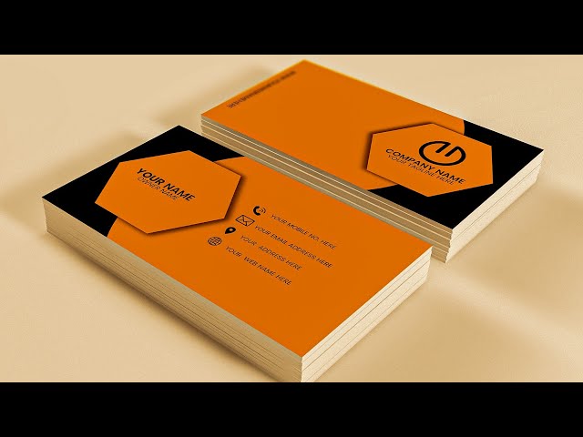 How to Create Professional Modern Business Card Design | Illustrator Tutorial