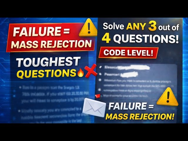 Infosys Test Warning 🚨 | 3 Out of 4 Compulsory | Toughest Coding Level | Failure = Rejection