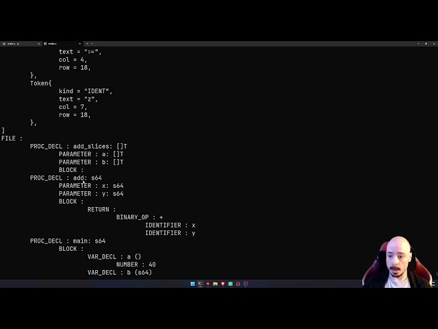 Parsing Procedures - Building A Programming Language
