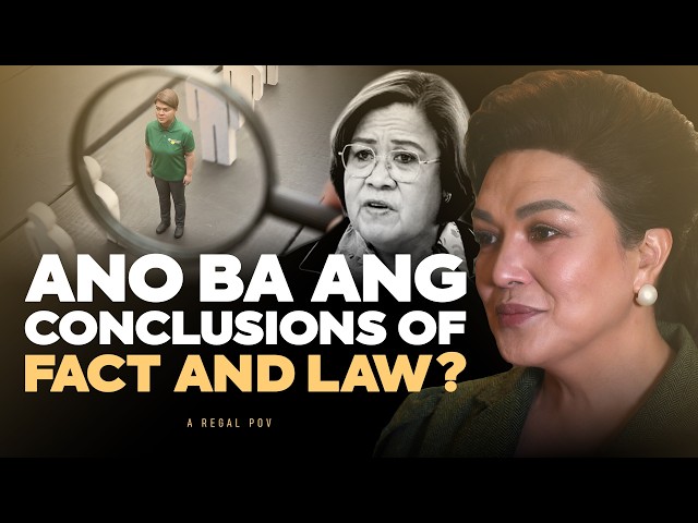 Ano Ba Ang Conclusions Of Fact And Law?