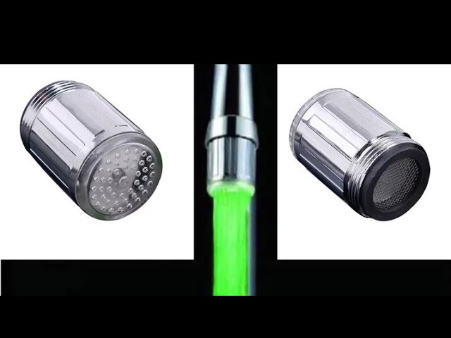 Luminous Light-up LED Water Faucet Shower Tap Basin Water Nozzle Bathroom Kitchen Heater Faucets