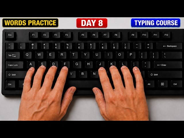 English Typing Course Day-8 | Free Typing Lessons | Touch Typing Course | EasyTech Class