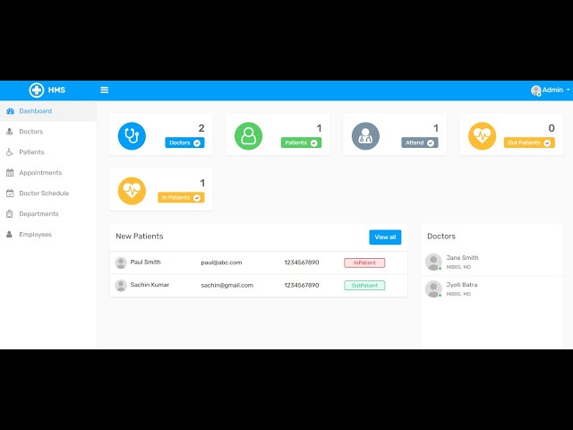Hospital Management System project in PHP & MySQL with Source Code || PHP Project with Source Code