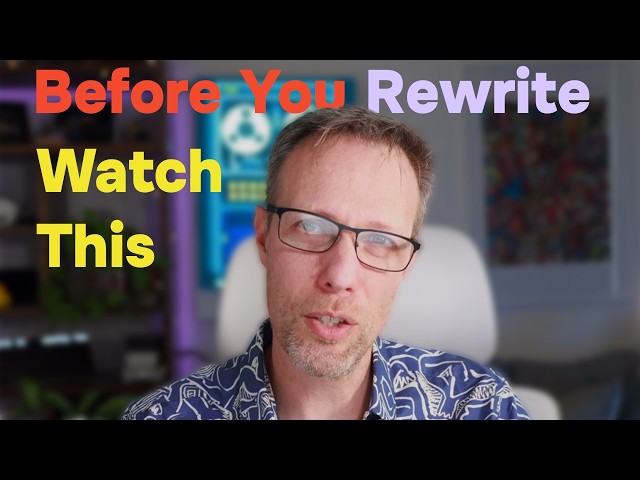 Re-factor or Re-write - How to tell which is appropriate