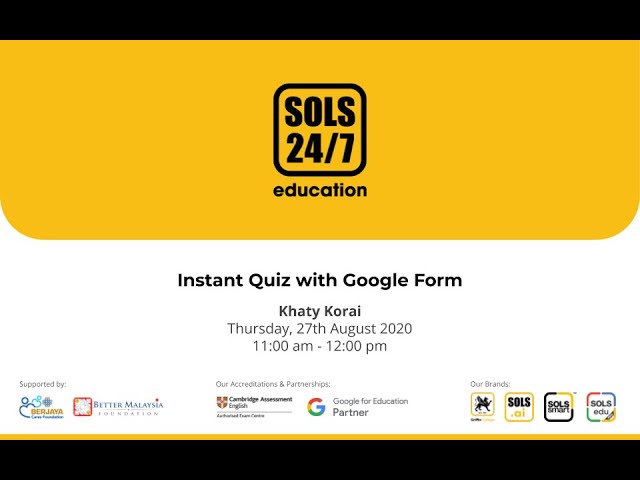 Instant Quiz with Google Forms #tutorial
