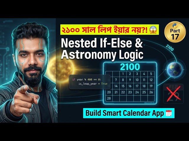 Python Nested If-Else Masterclass: Leap Year Logic & Smart Calendar Project
