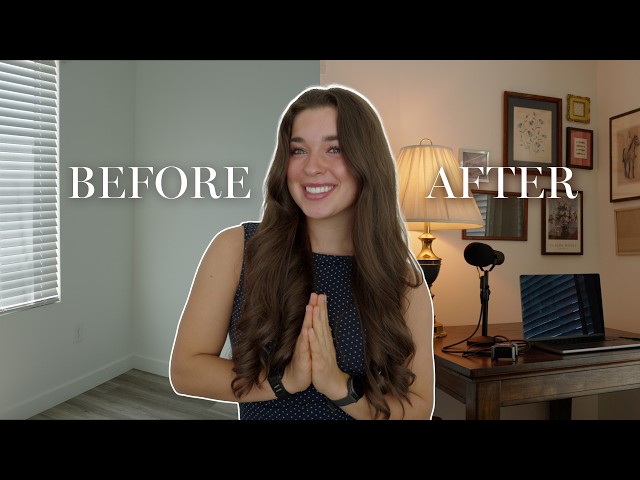 Dream Office Transformation (boring to cozy)