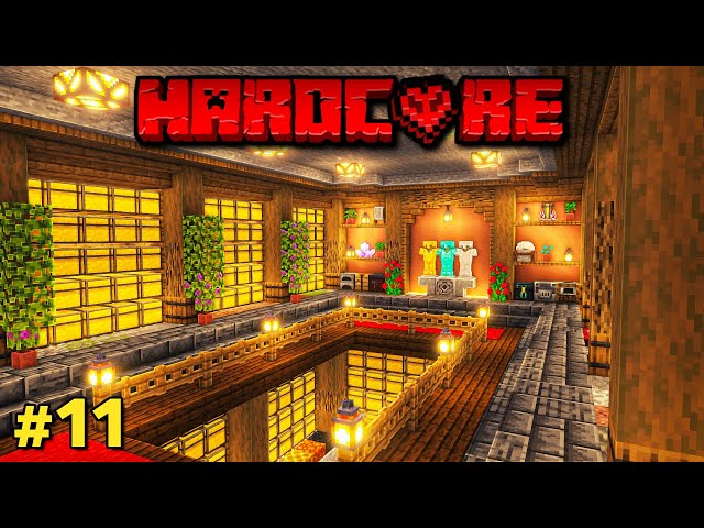 I Built an Underground Storage Room in Hardcore Minecraft
