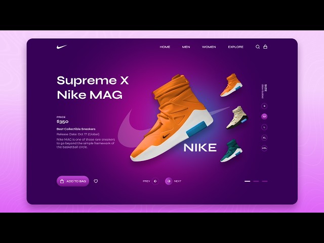 🔥 This Sneaker Web UI Feels Incredibly Smooth | GSAP + Swiper Js