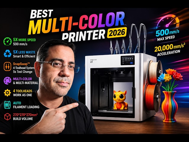 Snapmaker U1 review Best Multi Color Printer!