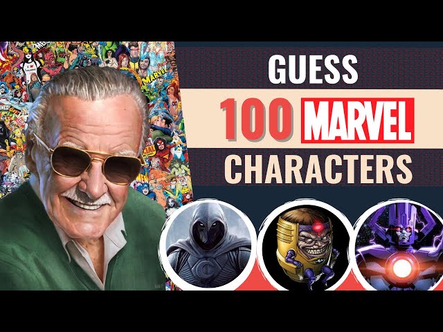 Ultimate Marvel Comics Quiz! | Guess 100 MARVEL characters from the comics (HARD!)