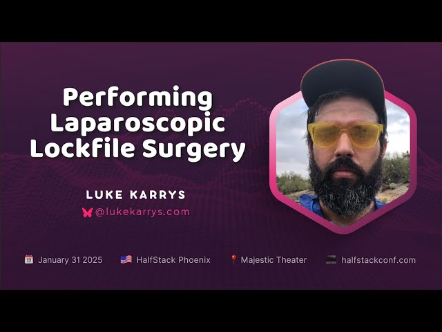 Performing Laparoscopic Lockfile Surgery- Luke Karrys