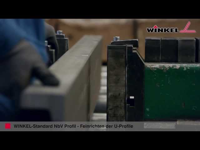 WINKEL Standard NbV Profil  |  Feinrichten der U Profile