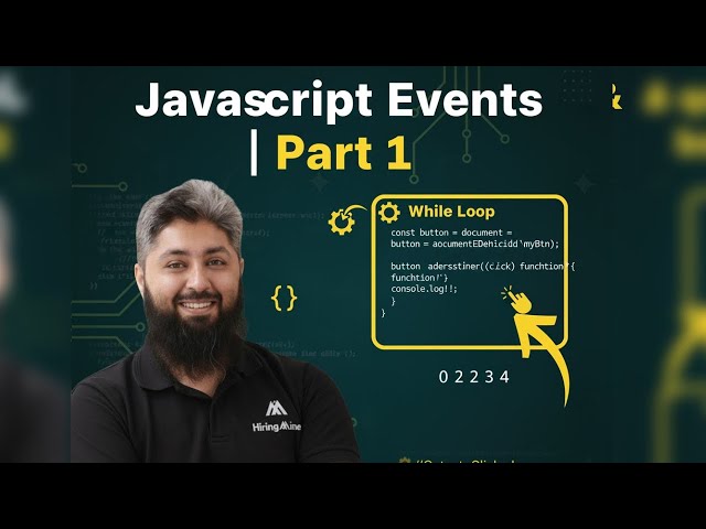 JavaScript | Events in JavaScript | Part 1