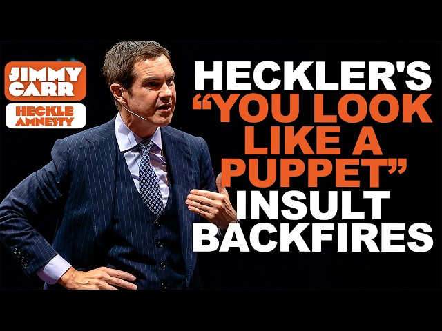 "You Look Like a Puppet" - Heckler Immediately Regrets Trying to Roast Jimmy Carr