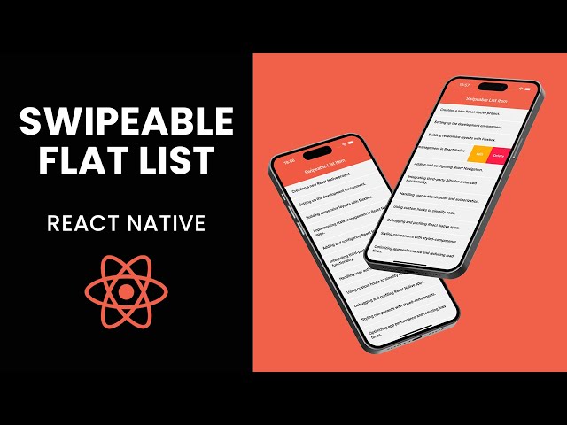 Swipeable List in React Native | Interactive UI with Swipe Gestures