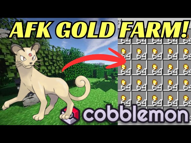 Cómo construir una granja de ORO automática en Cobbleverse!