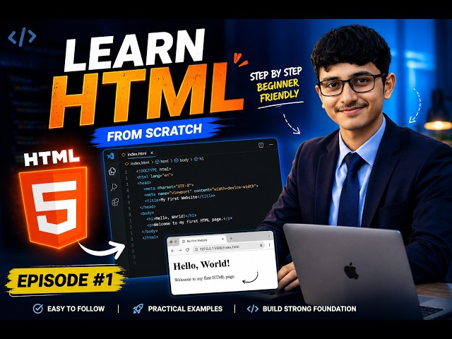 Stop Watching, Start Coding! Learn HTML Today 🔥