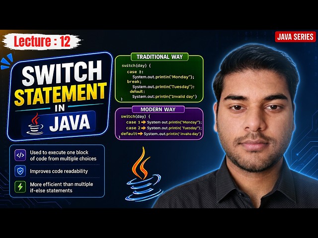 Switch Statement in Java Explained Completely | Traditional & Modern Switch