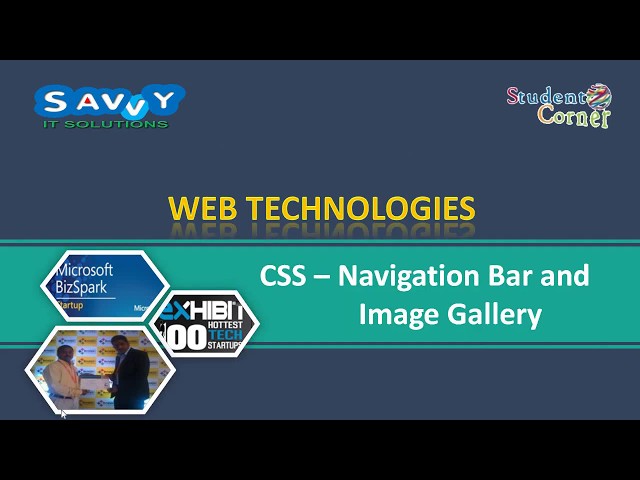 [2020] - CSS Navigation Bar and Image Gallery