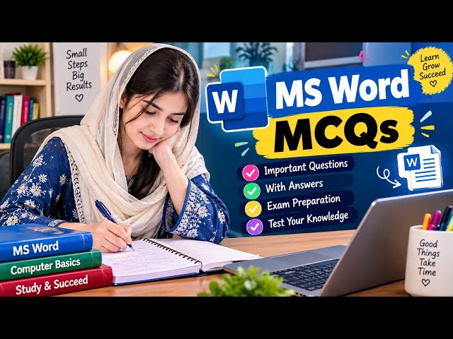 MS Word MCQs | Top Important Questions with Answers | Computer MCQs