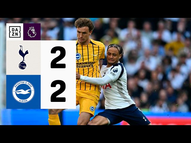 Tottenham Hotspur vs Brighton (2-2) | Summary and goals | Premier League Highlights