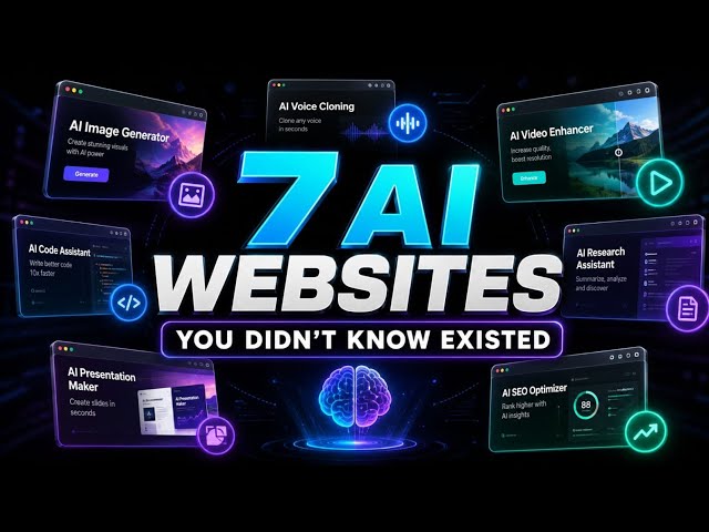 7 AI Websites That Feel Like Internet Secrets 🤯 | Hidden AI Tools You Need to Try in 2026