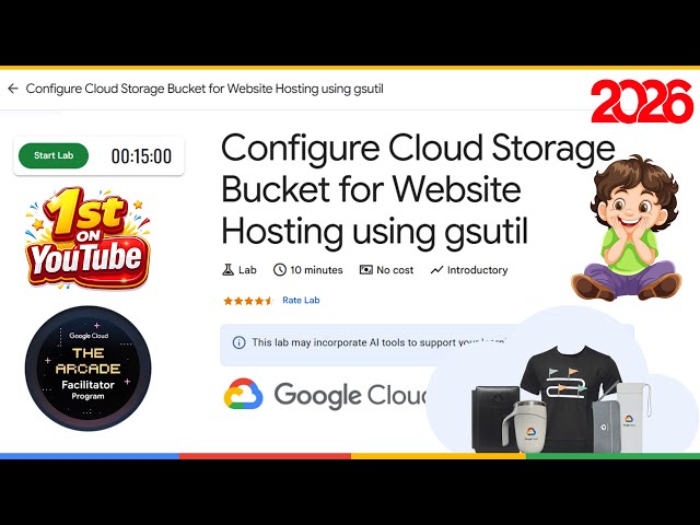 Configure Cloud Storage Bucket for Website Hosting using gsutil