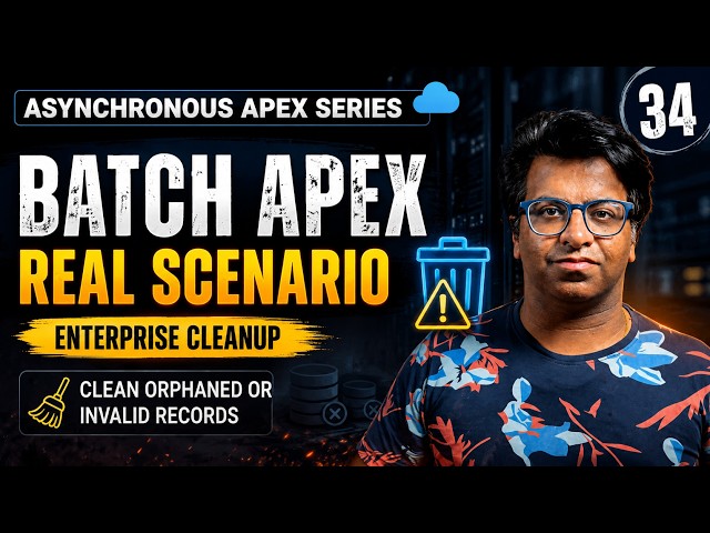 Batch Apex Real Scenario | Enterprise Cleanup – Clean Orphaned or Invalid Records | Episode 34