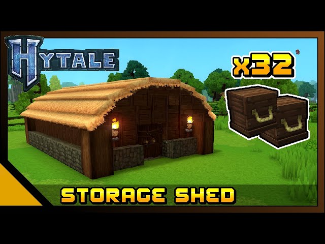 Hytale: Storage Shed - Early Game - (Build Guide)