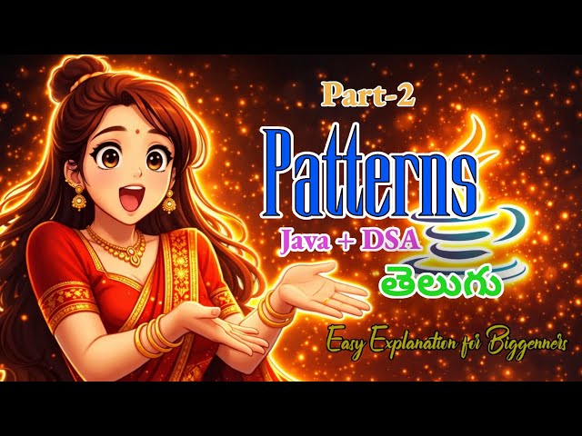 Java Patterns Explained Simple 💡 | DSA Telugu Course | Part-2 #java #viral #youtube