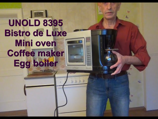 Unold 8395, Bistro de Luxe, Mini horno+Cafetera+Huevera