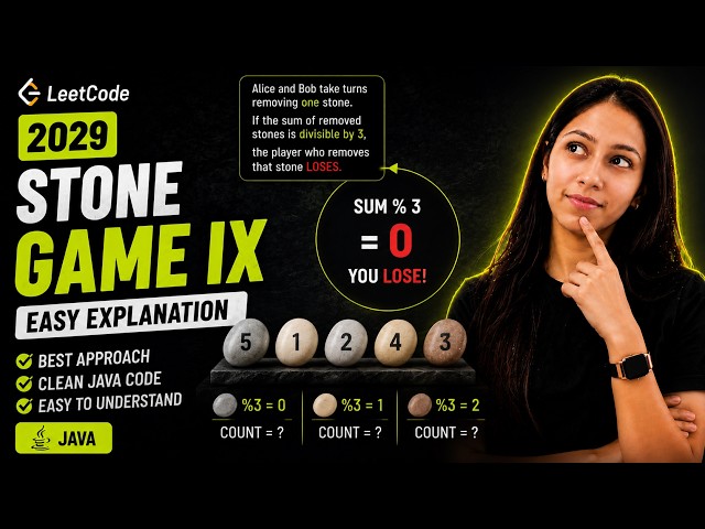 LeetCode 2029 Stone Game IX | Easy Java Solution & Approach 🔥
