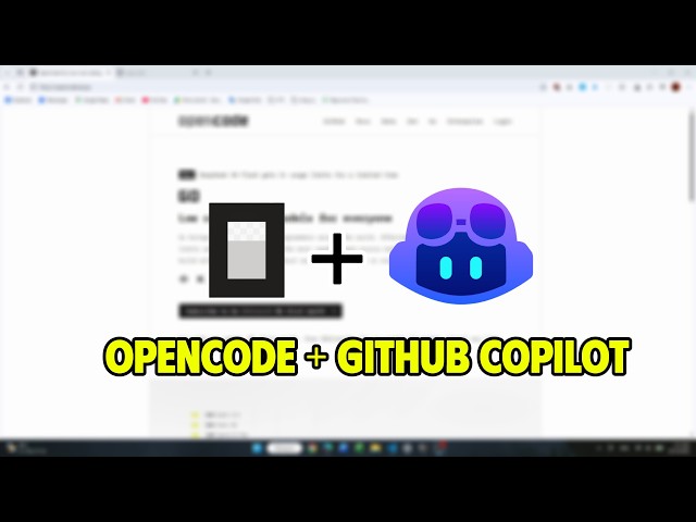 How to easily set up Opencode for GitHub Copilot in 2 minutes (BYOK)!