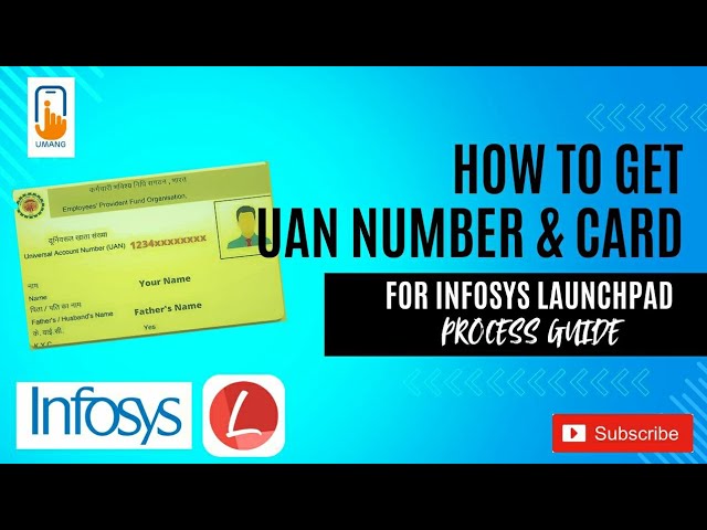 UAN Number Generation & Card Download Process | Step by Step Guide For Infosys Launchpad 