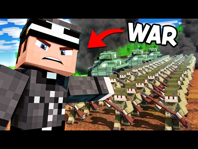 Can You SURVIVE The BIGGEST Minecraft War EVER?