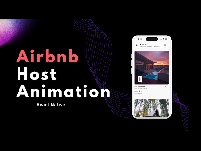 Airbnb Host Animation in React Native