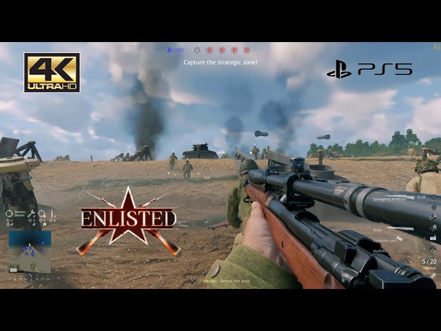 ENLISTED | 158-5kd | NORMANDY | VER-SUR-MER (Invasion) PS5 4K