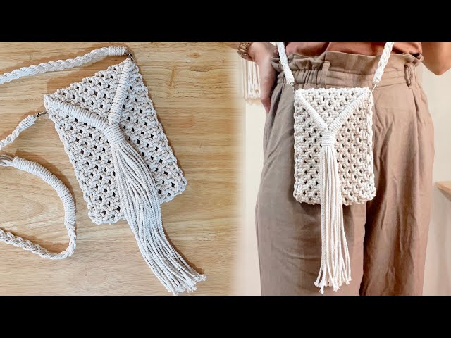DIY Macrame Mini Bag | Phone Bag | Easy Tutorial for Beginners