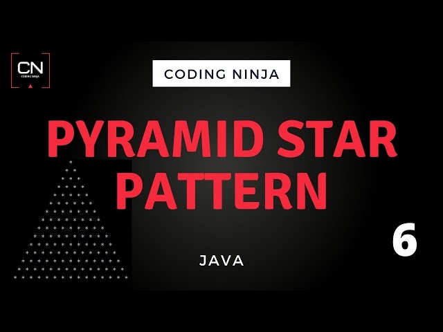 Star Pattern Pyramid | Java | Coding Ninja