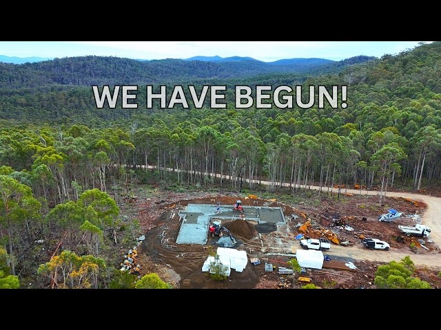 It Is HAPPENING! Our Tasmanian Offgrid House Build Has Begun!