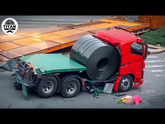 Dangerous Idiots Fastest Truck & Heavy Equipment Fails | Extreme Oversized Truck Transport #105