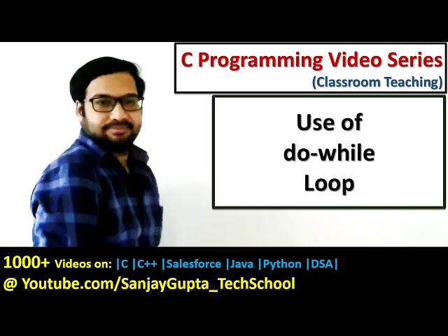 How to use do while loop in C programming | C programming video tutorials