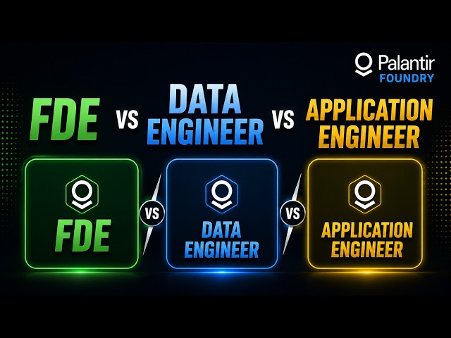 Palantir Foundry Roles Explained: FDE vs Data Engineer vs Application Engineer