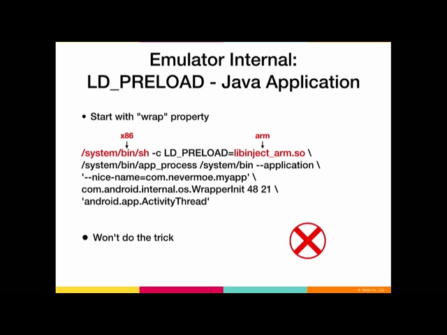DEF CON 26 - Nevermoe - One Step Ahead of Cheaters Instrumenting Android Emulators