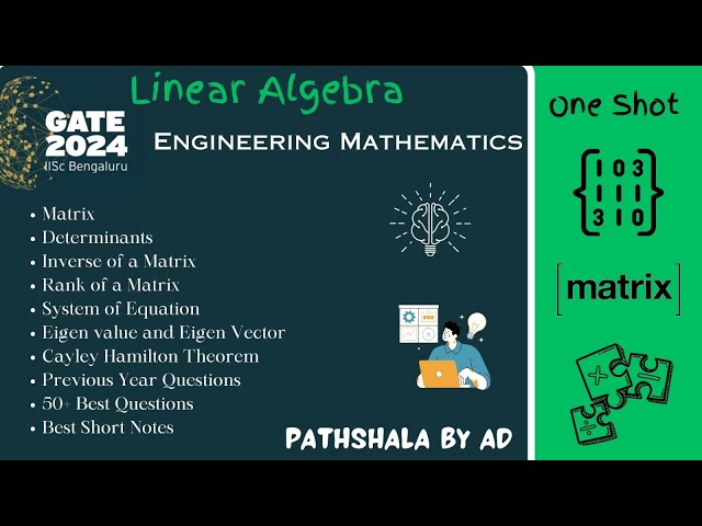 Complete Linear Algebra in one class | Engineering mathematics | #gate