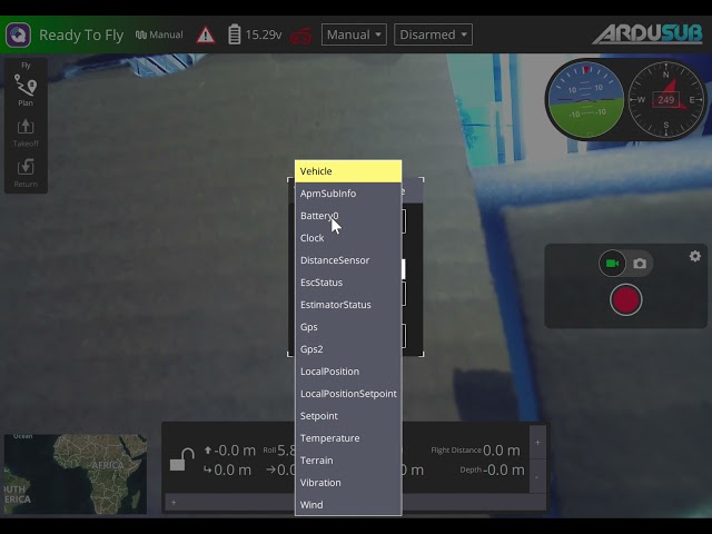 Changing QGroundControl 4.1 telemetry overlay